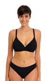 Ibiza Waves Black UW Plunge Bikini Top, Special Order D Cup to G Cup