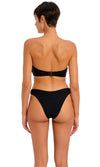 Ibiza Waves Black UW Bandeau Bikini Top, Special Order D Cup to G Cup