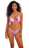 Miami Sunset Cassis UW Halter Bikini Top, Special Order D Cup to FF Cup