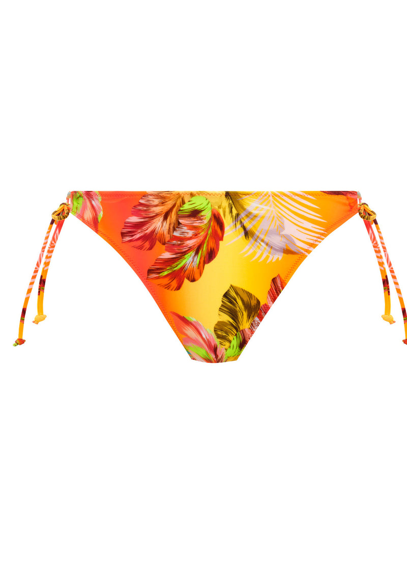 Miami Sunset Papaya High Leg Bikini Brief, Special Order XS - 2XL