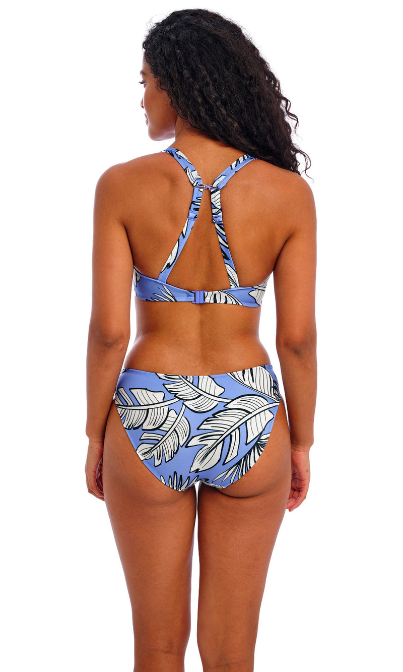 Mali Beach Cornflower UW High Apex Bikini Top, Special Order D Cup to J Cup