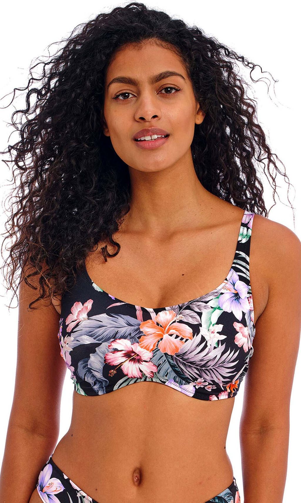 Kamala Bay Midnight UW Bralette Bikini Top, Special Order D Cup to G Cup