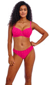 Nomad Nights Fuchsia UW Sweetheart Bikini Top, Special Order D Cup to HH Cup