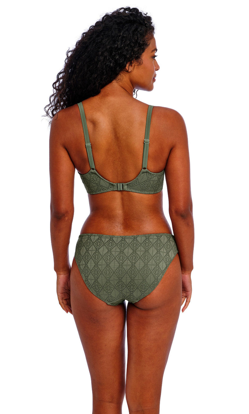 Nomad Nights Sage UW Sweetheart Bikini Top, Special Order D Cup to HH Cup