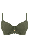 Nomad Nights Sage UW Sweetheart Bikini Top, Special Order D Cup to HH Cup