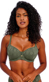 Nomad Nights Sage UW Sweetheart Bikini Top, Special Order D Cup to HH Cup