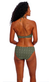 Nomad Nights Sage UW Halter Bikini Top, Special Order D Cup to FF Cup