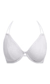 Nomad Nights White UW Halter Bikini Top, Special Order D Cup to FF Cup