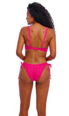 Nomad Nights Fuchsia UW High Apex Bikini Top, Special Order D Cup to J Cup