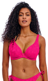 Nomad Nights Fuchsia UW High Apex Bikini Top, Special Order D Cup to J Cup