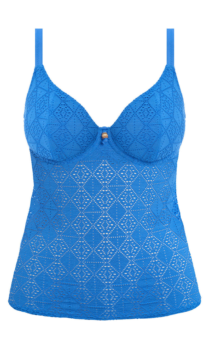 Nomad Nights Atlantic UW Plunge Tankini Top, Special Order D Cup to HH Cup