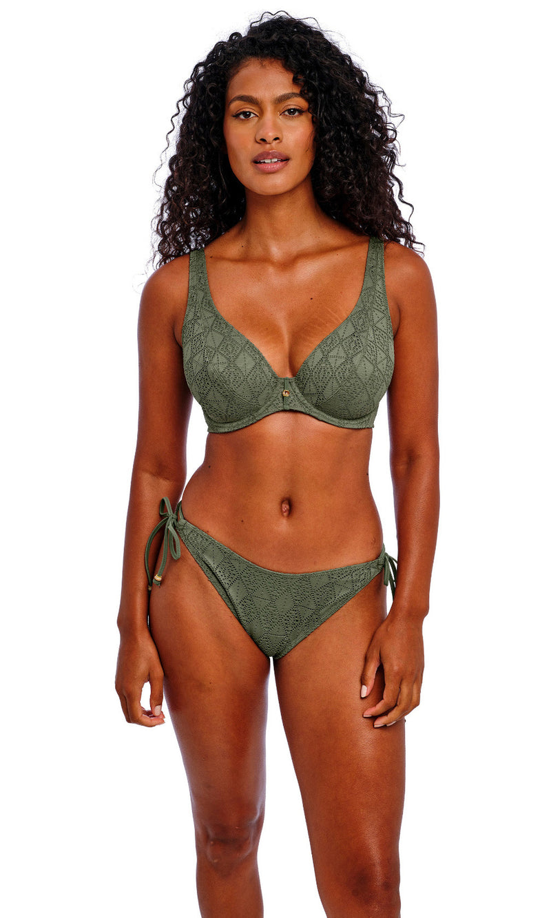 Nomad Nights Sage High Leg Bikini Brief, Special Order XS - XL