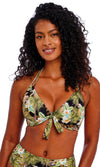 Bahama Shores Black UW Halter Bikini Top, Special Order D Cup to FF Cup