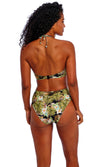 Bahama Shores Black High Waist Bikini Brief, Special Order XS - 2XL