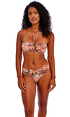 Desert Cat Sunset UW Bandeau Bikini Top, Special Order D Cup to G Cup