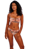 Desert Cat Sunset UW Bandeau Bikini Top, Special Order D Cup to G Cup