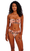 Desert Cat Sunset UW Bandeau Bikini Top, Special Order D Cup to G Cup