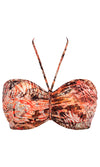 Desert Cat Sunset UW Bandeau Bikini Top, Special Order D Cup to G Cup