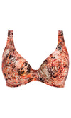 Desert Cat Sunset UW High Apex Bikini Top, Special Order D Cup to J Cup