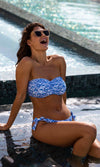 Ocean Breeze Denim UW Bandeau Bikini Top, Special Order D Cup to G Cup
