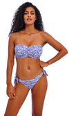 Ocean Breeze Denim Tie Side Bikini Brief, Special Order XS - 2XL
