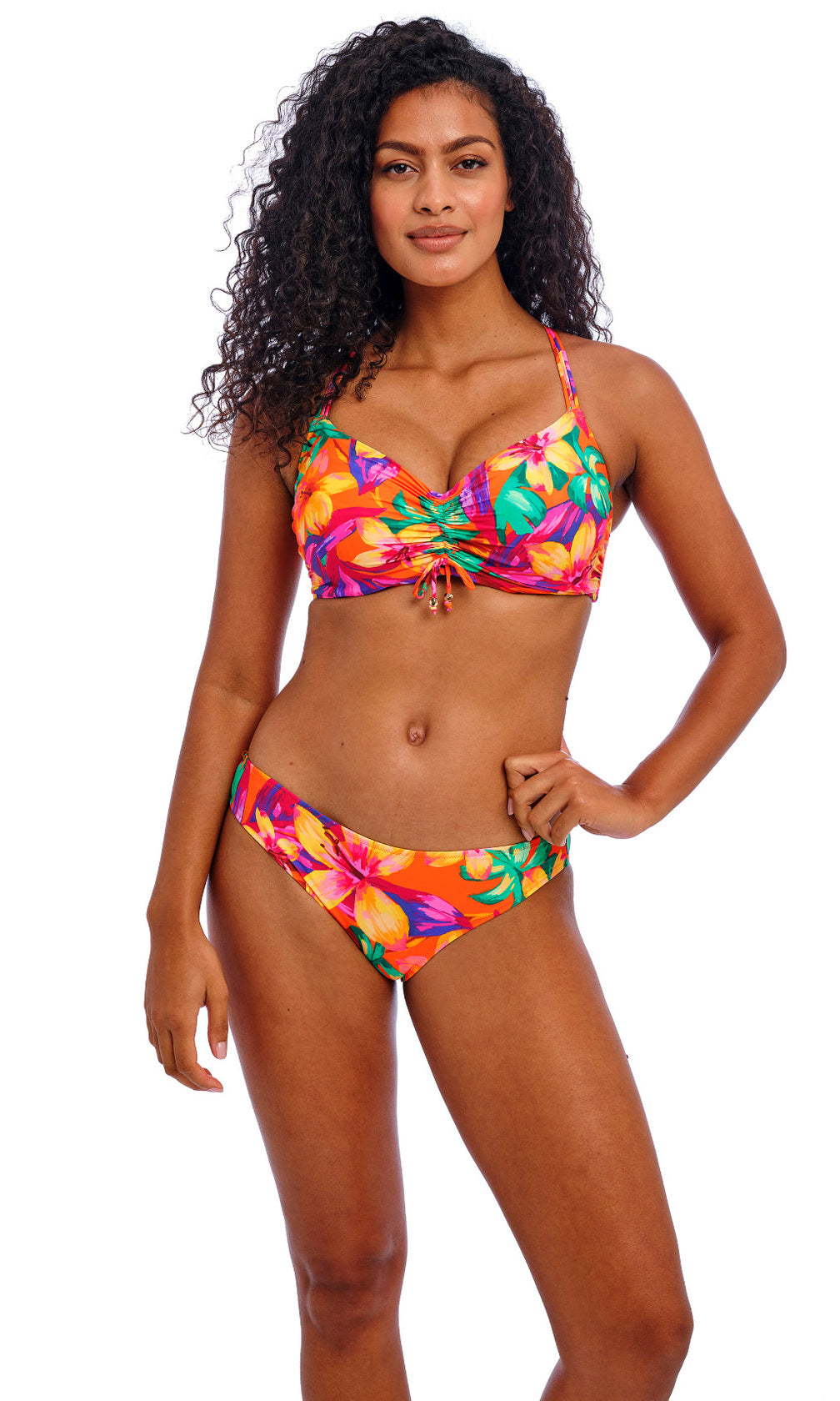 Sun Haze Mandarin UW Bralette Bikini Top, Special Order D Cup to G Cup