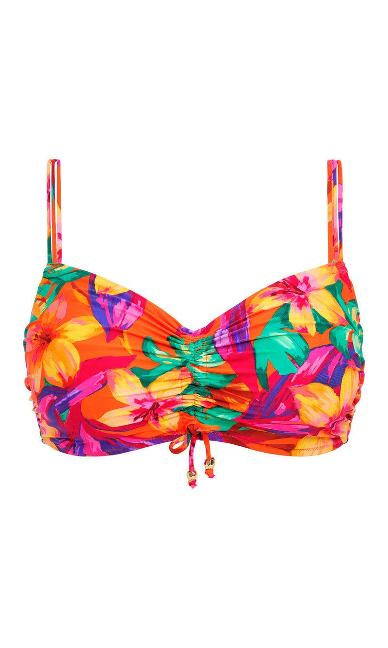 Sun Haze Mandarin UW Bralette Bikini Top, Special Order D Cup to G Cup
