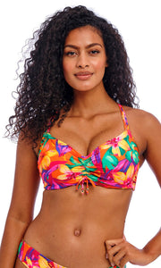 Sun Haze Mandarin UW Bralette Bikini Top, Special Order D Cup to G Cup