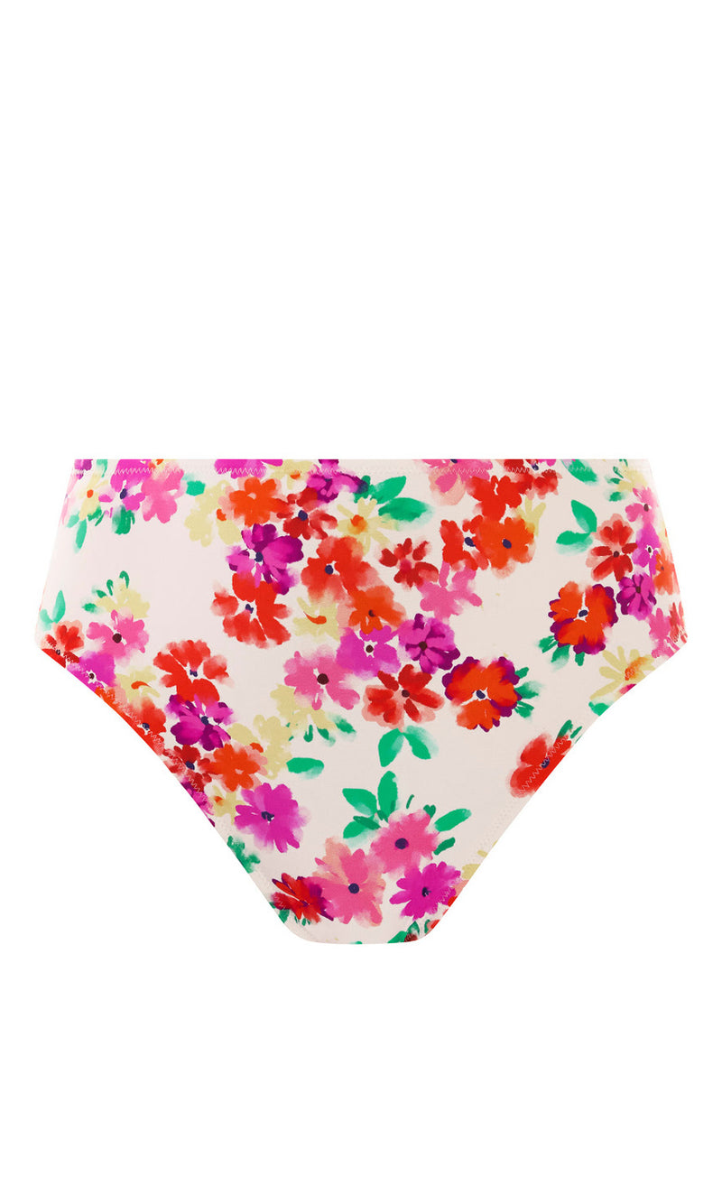 Summer Soul White High Waist Bikini Brief, Special Order XS - 2XL