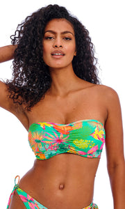 Isla Margarita Jade UW Bandeau Bikini Top, Special Order D Cup to G Cup