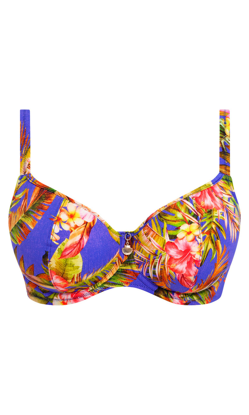 Tiger Valley Ultramarine UW Sweetheart Bikini Top, Special Order D Cup to HH Cup
