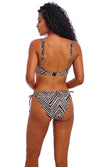 Fiji Falls Black UW High Apex Bikini Top, Special Order D Cup to J Cup