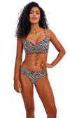 Fiji Falls Black UW Bralette Bikini Top, Special Order D Cup to G Cup