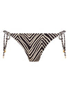 Fiji Falls Black Tie Side Bikini Brief, Special Order XS - 2XL