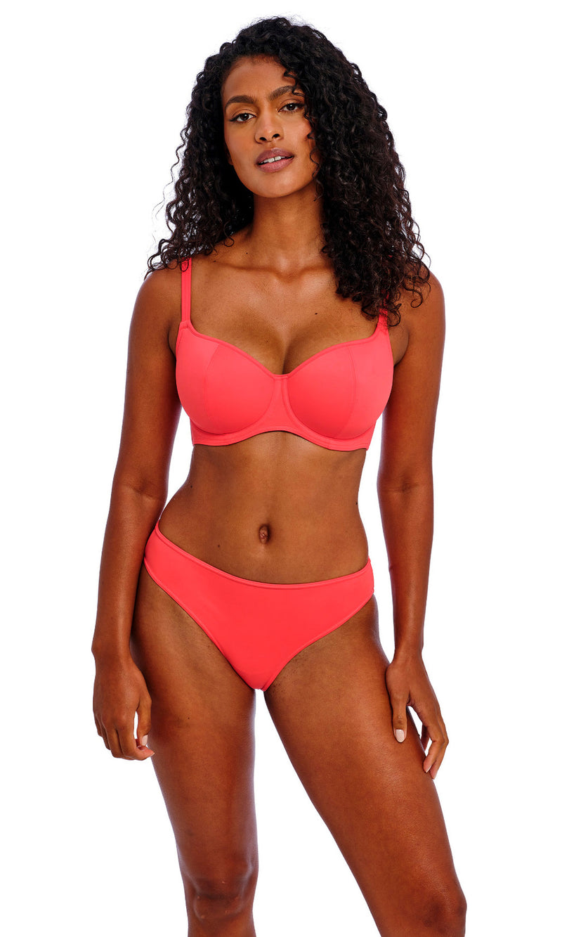 Jewel Cove Plain Sunset UW Sweetheart Bikini Top, Special Order D Cup to HH Cup