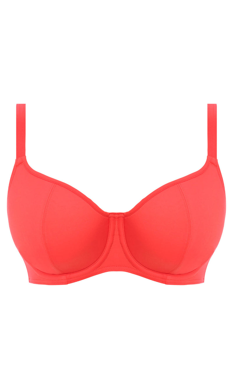 Jewel Cove Plain Sunset UW Sweetheart Bikini Top, Special Order D Cup to HH Cup