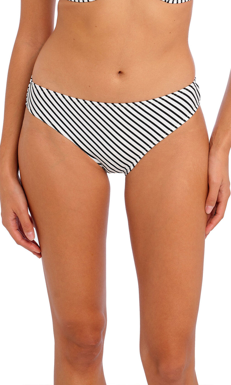 Jewel Cove Stripe Black Bikini Brief, Special Order XS - 2XL
