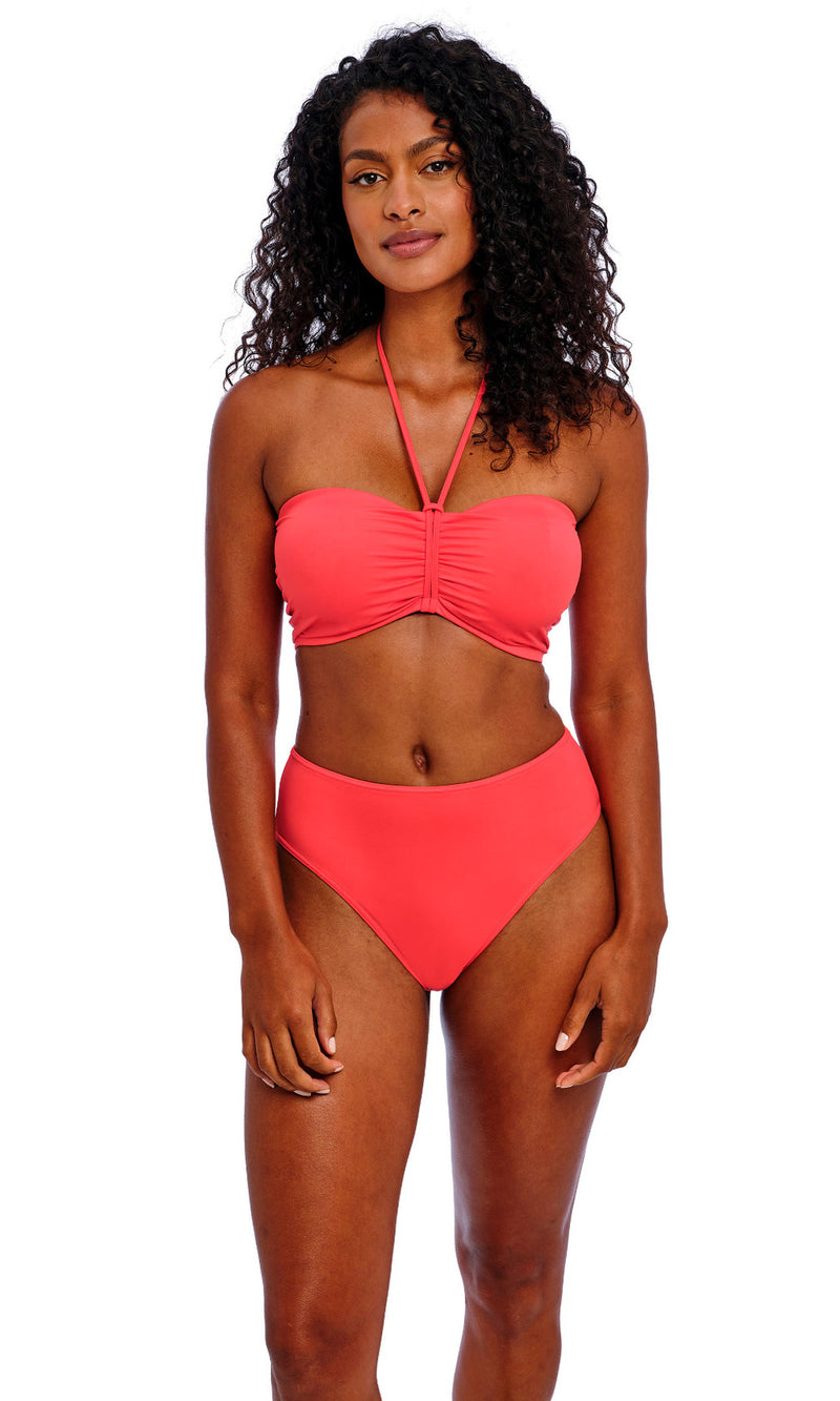 Jewel Cove Plain Sunset High Waist Bikini Brief, Special Order XS - 2XL