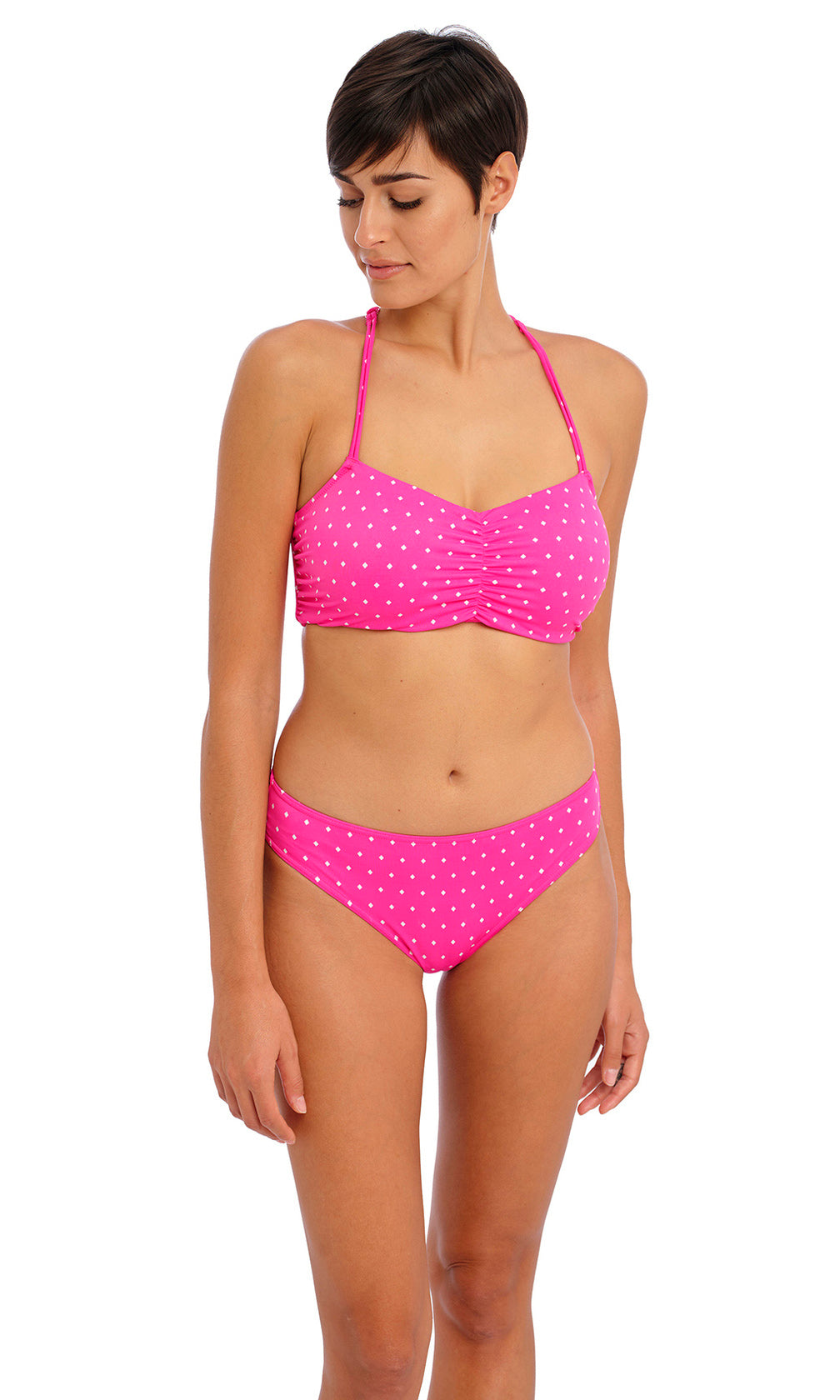 Jewel Cove Raspberry UW Bralette Bikini Top, Special Order D Cup to G Cup