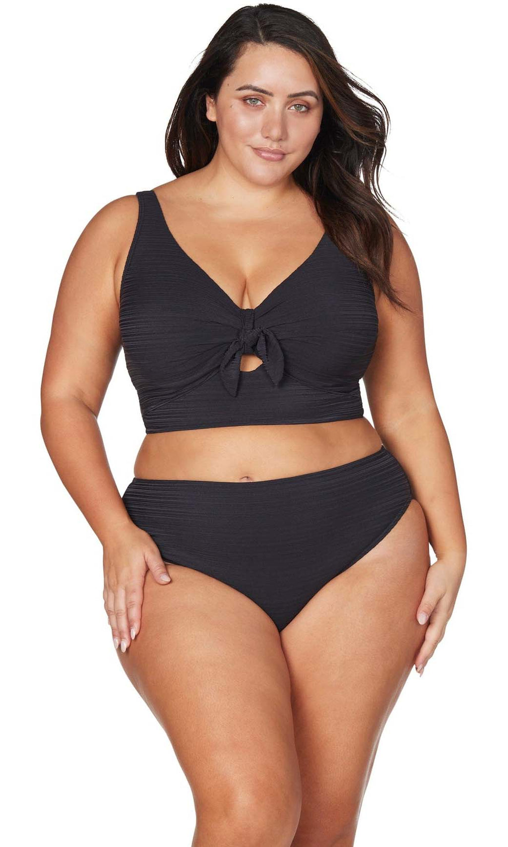 Black Aria Cezanne D / DD Cup Underwire Bikini Top