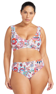 Loquacious Magritte Bikini Top White