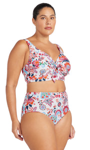 Loquacious Mondrian Reversible High Waist Swim Pant