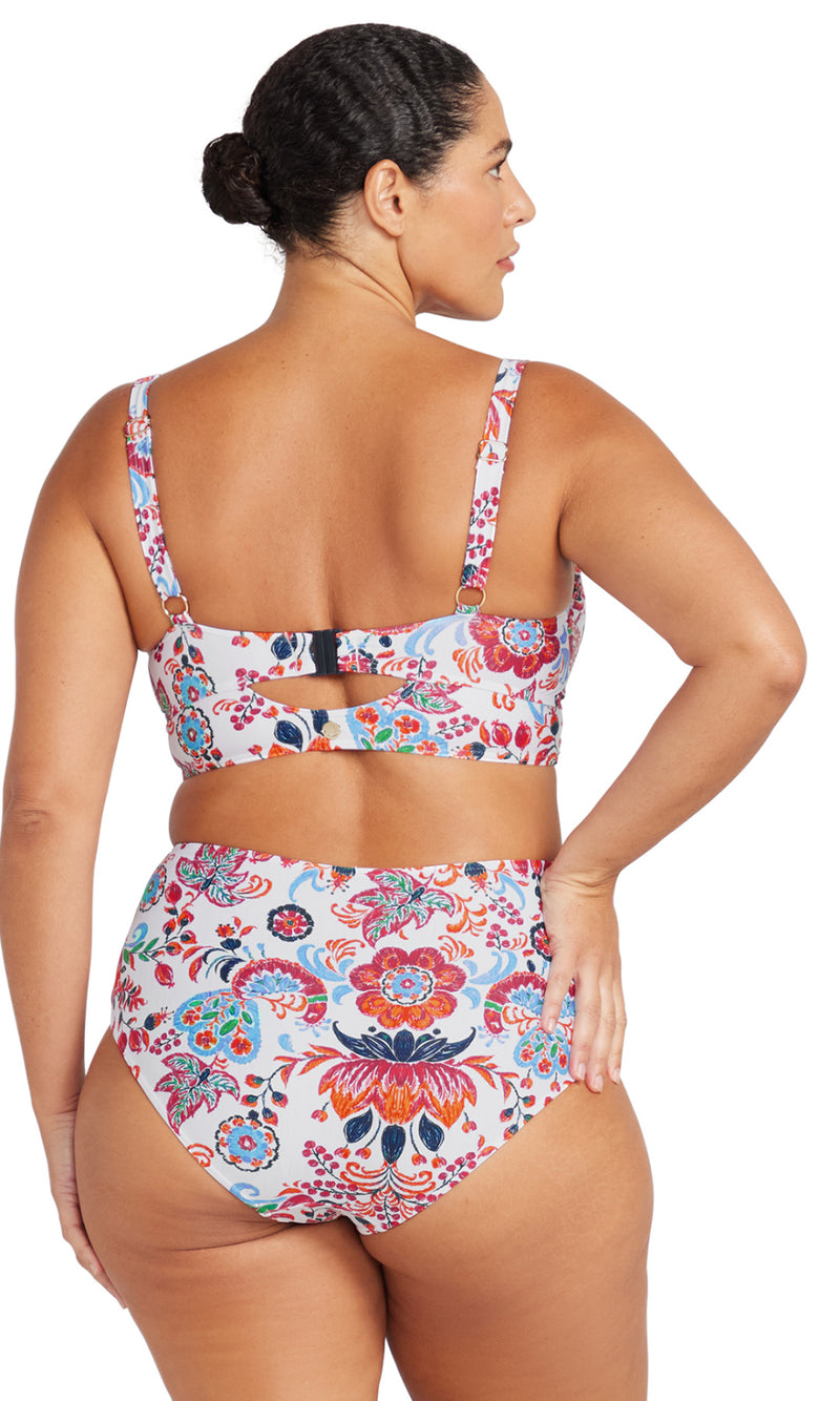 Loquacious Mondrian Reversible High Waist Swim Pant