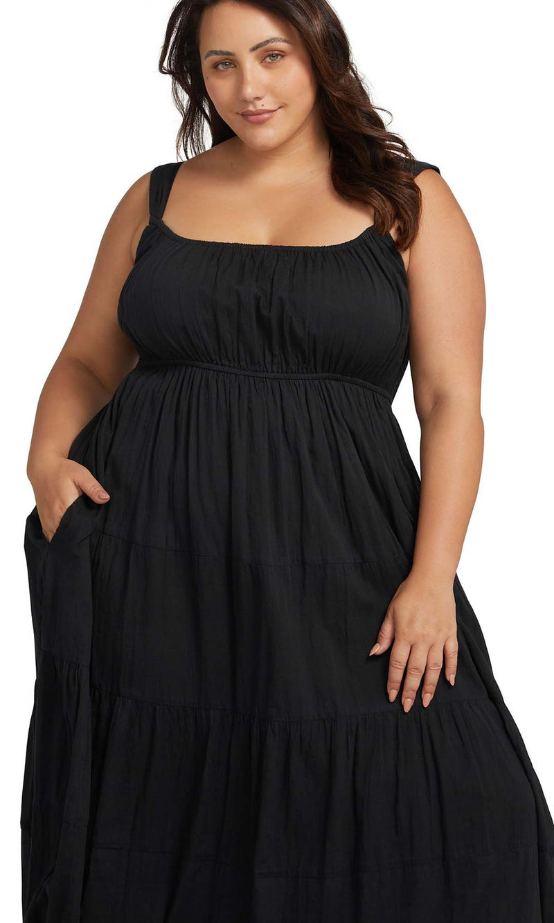 Black Liszt Maxi Beach Dress