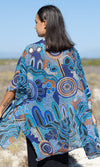 Aboriginal Art Chiffon Shawl Calm Place