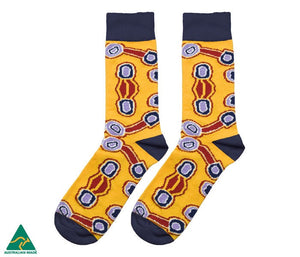 Aboriginal Art Cotton Socks Amelia Brown