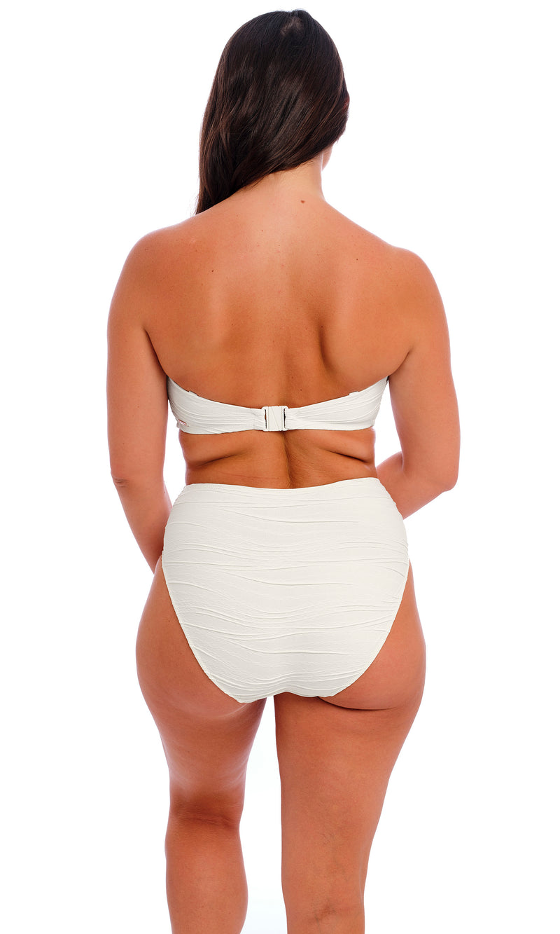 Beach Waves Linen High Waist Bikini Brief, Special Order S - 2XL