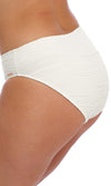 Beach Waves Linen Mid Rise Bikini Brief, Special Order XS - 2XL