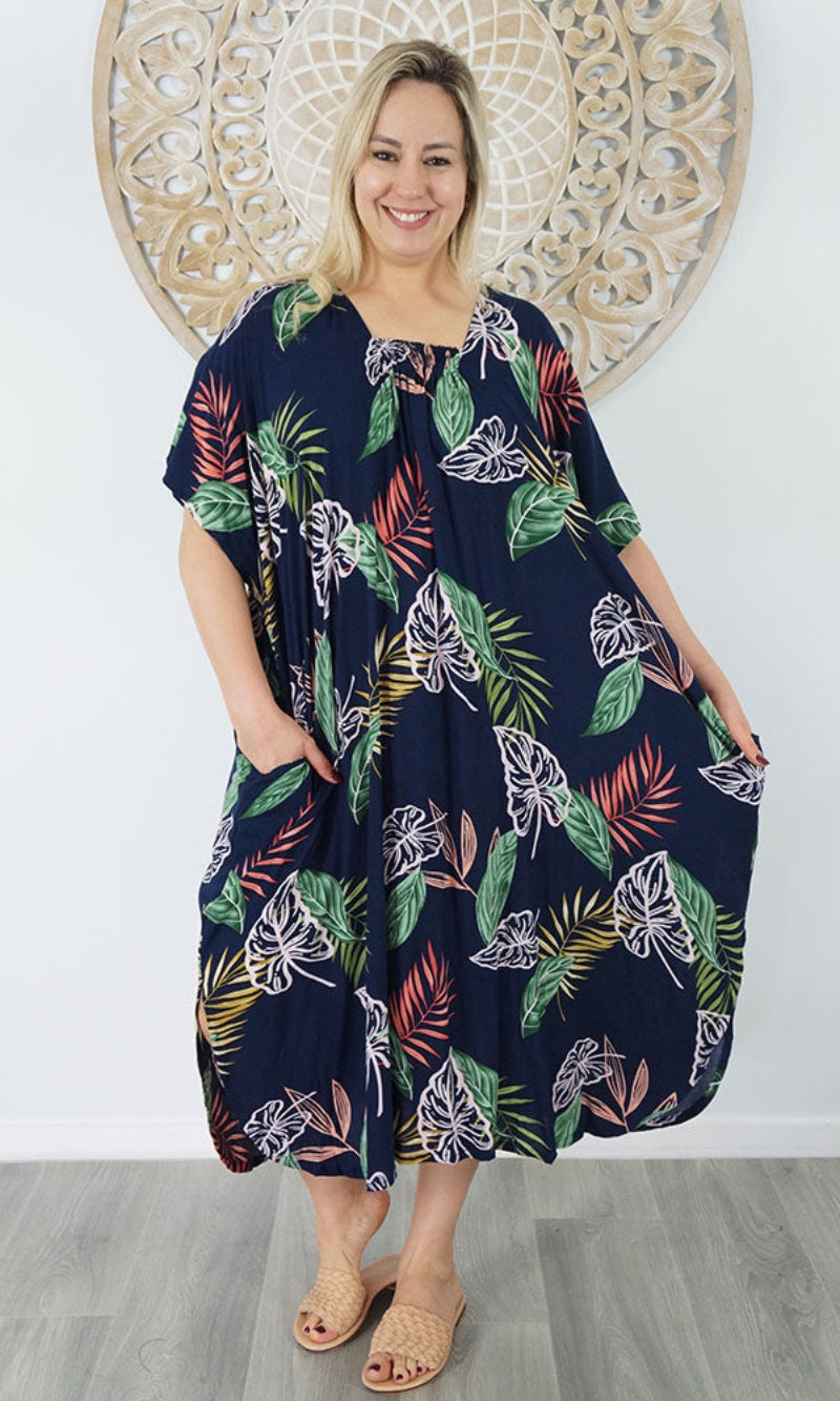 Rayon Bermuda Kaftan Hideaway