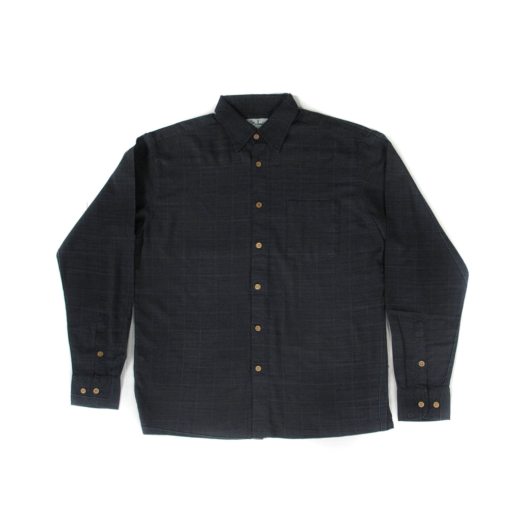 Bamboo Men's Shirt Long Sleeve Navy